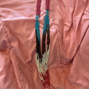 Long Navajo style Beaded Necklace